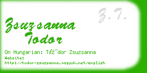 zsuzsanna todor business card